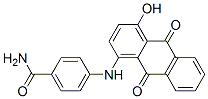 1-(4-Carbamoylanilino)-4-hydroxy-9,10-anthraquinone molecular structure