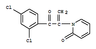 1-[3-(2,4-dichlorophenyl)-3-oxoprop-1-en-2-yl]pyridin-2(1H)-one molecular structure