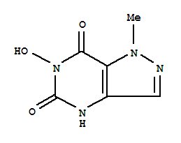 6-hydroxy-1-methyl-1H-pyrazolo[4,3-d]pyrimidine-5,7(4H,6H)-dione molecular structure