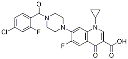 3-Quinolinecarboxylic acid, 7-[4-(4-chloro-2-fluorobenzoyl)-1-piperazinyl]-1-cyclopropyl-6-fluoro-1,4-dihydro-4-oxo-