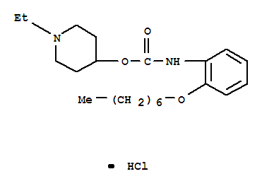 1-ethyl-4-({[2-(heptyloxy)phenyl]carbamoyl}oxy)piperidinium chloride