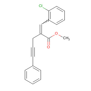 4-Pentynoic acid, 2-[(2-chlorophenyl)methylene]-5-phenyl-, methyl ester molecular structure