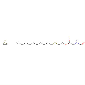 Glycine, N-formyl-, 1,10-decanediylbis(thio-2,1-ethanediyl) ester molecular structure