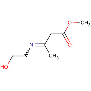 Butanoic acid, 3-[(2-hydroxyethyl)imino]-, methyl ester molecular structure