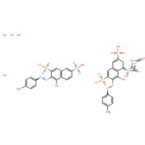 2,7-Naphthalenedisulfonic acid,4,4'-[(1,6-dihydro-6-oxo-1,3,5-triazine-2,4-diyl)diimino]bis[5-hydroxy-6-[(4-methylphenyl)azo]-, tetrasodium salt