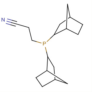 Propanenitrile, 3-[bis(bicyclo[2.2.1]hept-2-yl)phosphinyl]- molecular structure