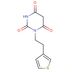 2,4,6(1H,3H,5H)-Pyrimidinetrione, 1-[2-(3-thienyl)ethyl]- molecular structure