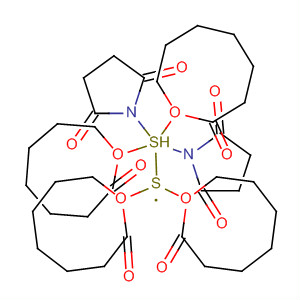 2,5-Pyrrolidinedione, 1,1'-[dithiobis[(1-oxo-7,1-heptanediyl)oxy]]bis- molecular structure