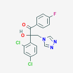 2-(2,4-DICHLOROPHENYL)-1-(4-FLUOROPHENYL)-2-HYDROXY-3-(4H-1,2,4-TRIAZOL-4-YL)-1-PROPANONE