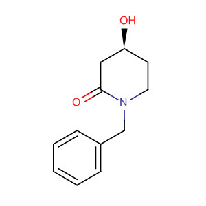 2-Piperidinone, 4-hydroxy-1-(phenylmethyl)-, (4S)- molecular structure