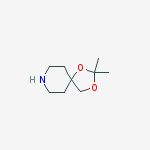2,2-DIMETHYL-1,3-DIOXA-8-AZA-SPIRO[4.5]DECANE molecular structure