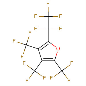 Furan, 2-(pentafluoroethyl)-3,4,5-tris(trifluoromethyl)- molecular structure