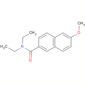 2-Naphthalenecarboxamide, N,N-diethyl-6-methoxy- molecular structure