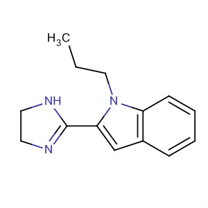1H-Indole, 2-(4,5-dihydro-1H-imidazol-2-yl)-2,3-dihydro-1-propyl- molecular structure