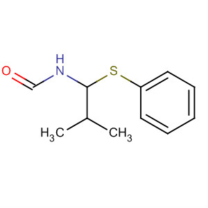 Formamide, N-[2-methyl-1-(phenylthio)propyl]- molecular structure