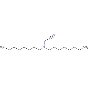 Acetonitrile, (dioctylamino)- molecular structure