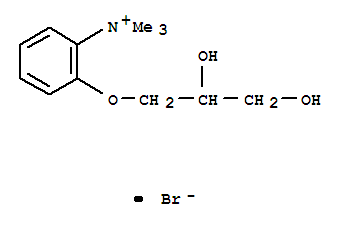 2-(2,3-dihydroxypropoxy)-N,N,N-trimethylanilinium bromide molecular structure