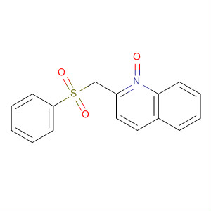 Quinoline, 2-[(phenylsulfonyl)methyl]-, 1-oxide molecular structure