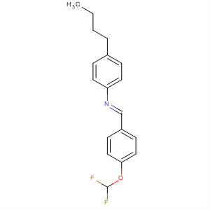 Benzenamine, 4-butyl-N-[[4-(difluoromethoxy)phenyl]methylene]-, (E)- molecular structure