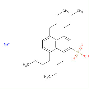 2-Naphthalenesulfonic acid, 1,4,5,8-tetrabutyl-, sodium salt molecular structure