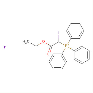 Phosphonium, (2-ethoxy-1-iodo-2-oxoethyl)triphenyl-, iodide molecular structure
