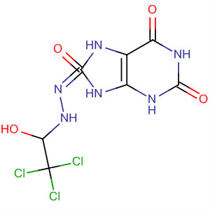 1H-Purine-2,6,8(3H)-trione, 7,9-dihydro-,8-(2,2,2-trichloro-1-hydroxyethyl)hydrazone