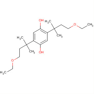 1,4-Benzenediol, 2,5-bis(3-ethoxy-1,1-dimethylpropyl)- molecular structure