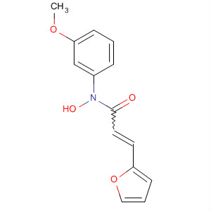 2-Propenamide, 3-(2-furanyl)-N-hydroxy-N-(3-methoxyphenyl)- molecular structure