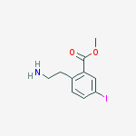 Methyl 2-(2-aminoethyl)-5-iodobenzoate molecular structure