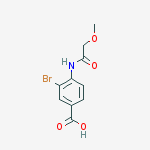 3-BROMO-4-(2-METHOXYACETAMIDO)BENZOIC ACID molecular structure