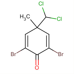 2,5-Cyclohexadien-1-one, 2,6-dibromo-4-(dichloromethyl)-4-methyl- molecular structure
