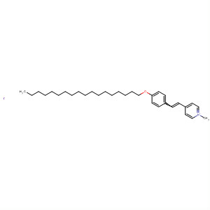 Pyridinium, 1-methyl-4-[2-[4-(octadecyloxy)phenyl]ethenyl]-, iodide molecular structure
