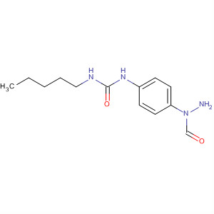 Urea, N-[4-(2-formylhydrazino)phenyl]-N'-pentyl- molecular structure