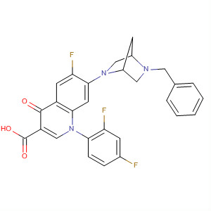 3-Quinolinecarboxylic acid,1-(2,4-difluorophenyl)-6-fluoro-1,4-dihydro-4-oxo-7-[5-(phenylmethyl)-2,5-diazabicyclo[2.2.1]hept-2-yl]-