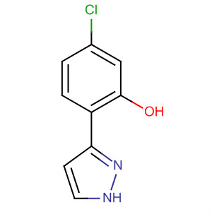 Phenol, 5-chloro-2-(1H-pyrazol-3-yl)- molecular structure