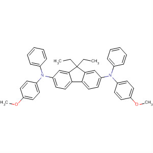 9H-Fluorene-2,7-diamine,9,9-diethyl-N,N'-bis(4-methoxyphenyl)-N,N'-diphenyl- molecular structure