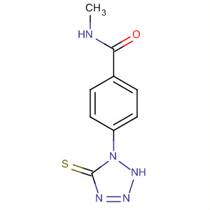 Benzamide, 4-(2,5-dihydro-5-thioxo-1H-tetrazol-1-yl)-N-methyl- molecular structure