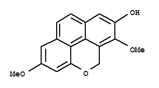 2,6-dimethoxy-5H-naphtho[8,1,2-cde]chromen-7-ol molecular structure