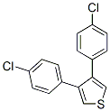 3,4-BIS-(4-CHLORO-PHENYL)-THIOPHENE molecular structure