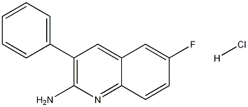 2-Amino-6-fluoro-3-phenylquinoline hydrochloride molecular structure