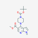 1H-Pyrrolo[2,3-b]pyridine-5-carboxylic acid, 4-[4-[(1,1-dimethylethoxy)carbonyl]-1-piperazinyl]-, methyl ester