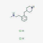 N-Methyl-2-[2-(4-piperidylmethyl)phenyl]-1-ethanamine, dihydrochloride molecular structure