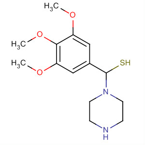 Piperazine, 1-[thioxo(3,4,5-trimethoxyphenyl)methyl]- molecular structure