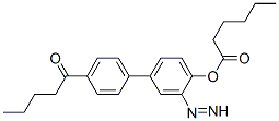 [4-(4-pentanoylphenyl)diazenylphenyl] hexanoate molecular structure