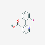 3-Pyridinecarboxylic acid, 2-(2-fluorophenyl)-