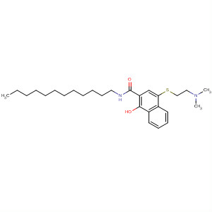 2-Naphthalenecarboxamide,4-[[2-(dimethylamino)ethyl]thio]-N-dodecyl-1-hydroxy-