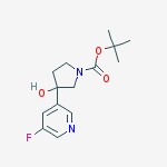 tert-butyl 3-(5-fluoropyridin-3-yl)-3-hydroxypyrrolidine-1-carboxylate