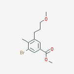 methyl 3-bromo-5-(3-methoxypropyl)-4-methylbenzoate molecular structure