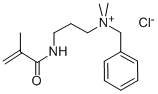 METHACRYLOYL AMINOPROPYL DIMETHYLBENZYL AMMONIUM CHLORIDE molecular structure