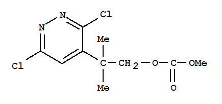 2-(3,6-dichloropyridazin-4-yl)-2-methylpropyl methyl carbonate